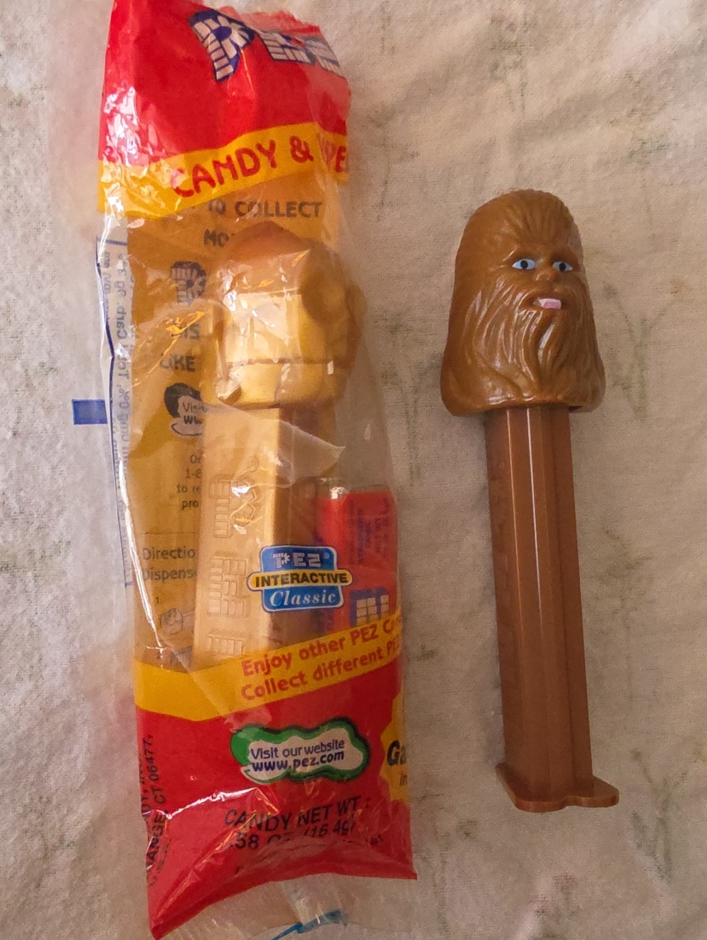 1997 Chewbacca And C-3PO PEZ Dispenser
